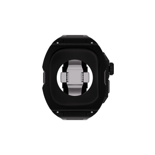 Reqior Apple Watch Ultra Case with Rubber Strap (Black)
