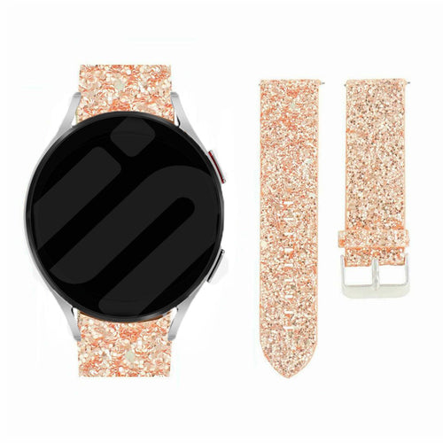 Amazfit Active 2 Glitter Leather Strap (Rose Gold)