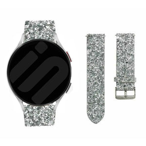 Amazfit GTR Mini Glitter Leather Strap (Silver)
