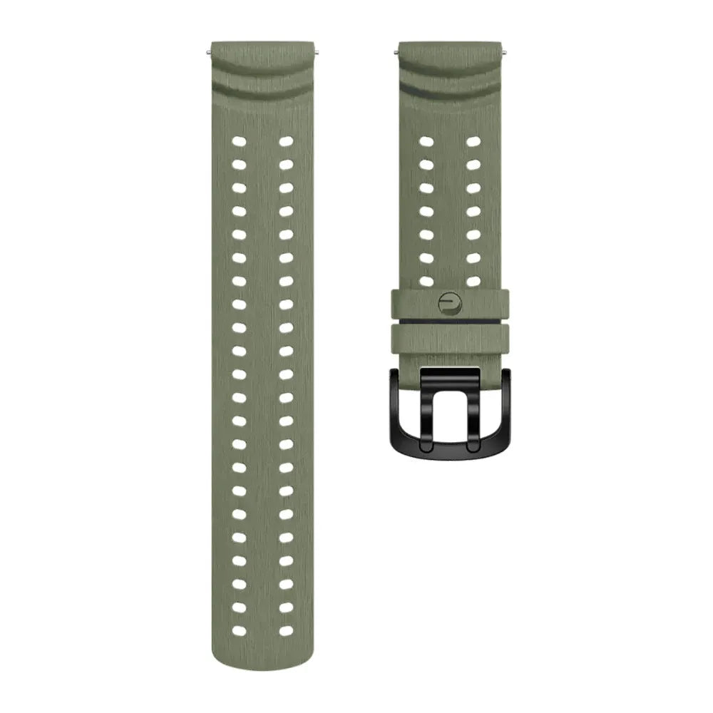 Polar Grit X2 Pro Silicone Grain Strap (Army Green)