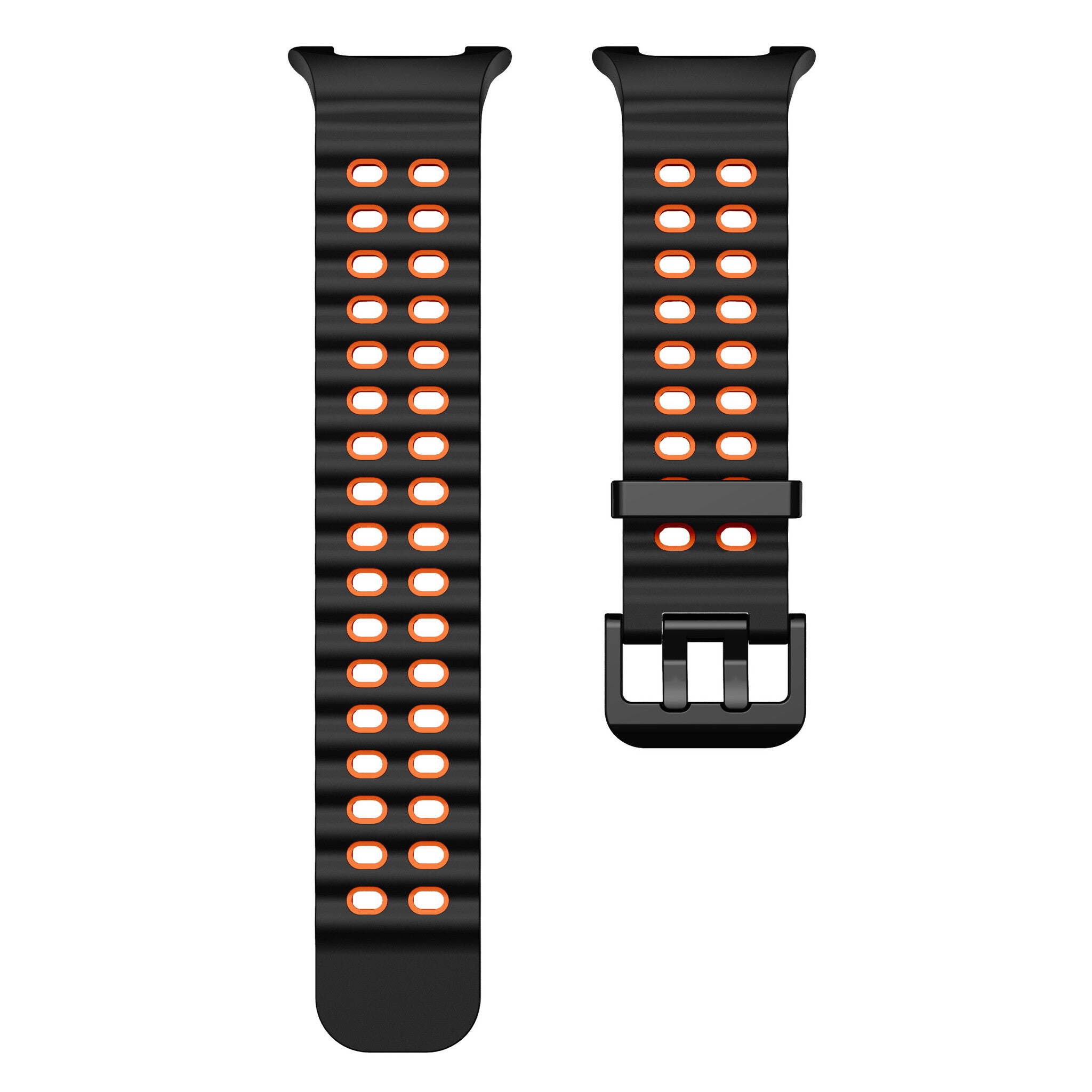 Samsung Galaxy Watch 8 - 44mm Ocean Strap (Black/Orange)