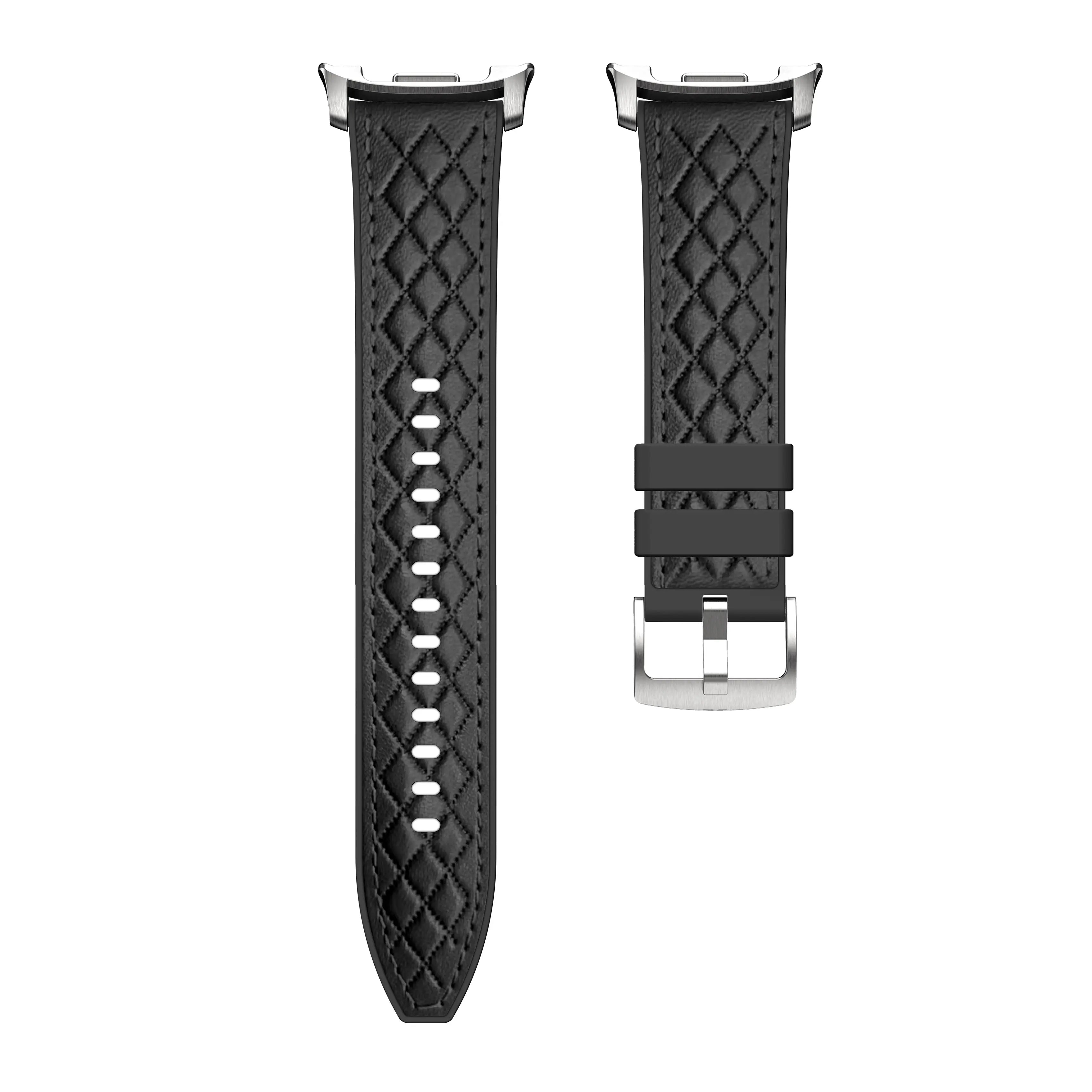 Correa cuero híbrida diamond Samsung Galaxy Watch 8 - 44mm (negro)