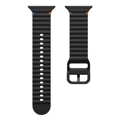 Correa silicona Wave Apple Watch (negra)