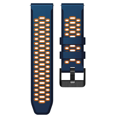 Correa deportiva con hebilla Coros Apex 4 - 46mm (azul/naranja)