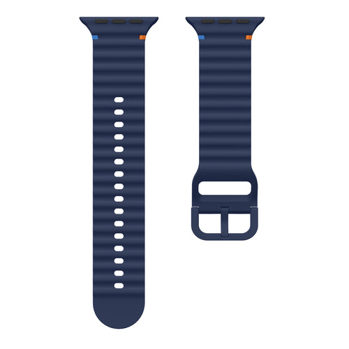 Correa ondulada Apple Watch Ultra (azul oscuro)