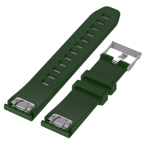 Garmin Instinct Glossy Silicone Strap (Army Green)