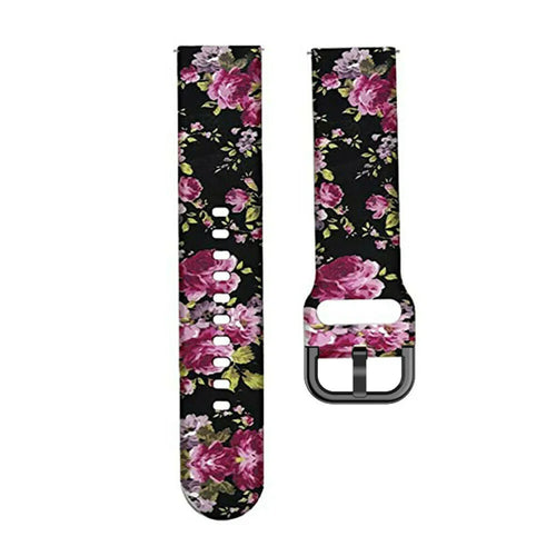 Print Silicone Strap, laid flat, separate parts, direct top view