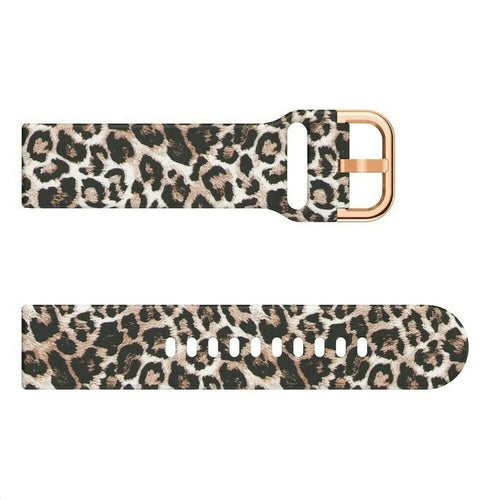 Print Silicone Strap, laid flat, separate parts, direct top view