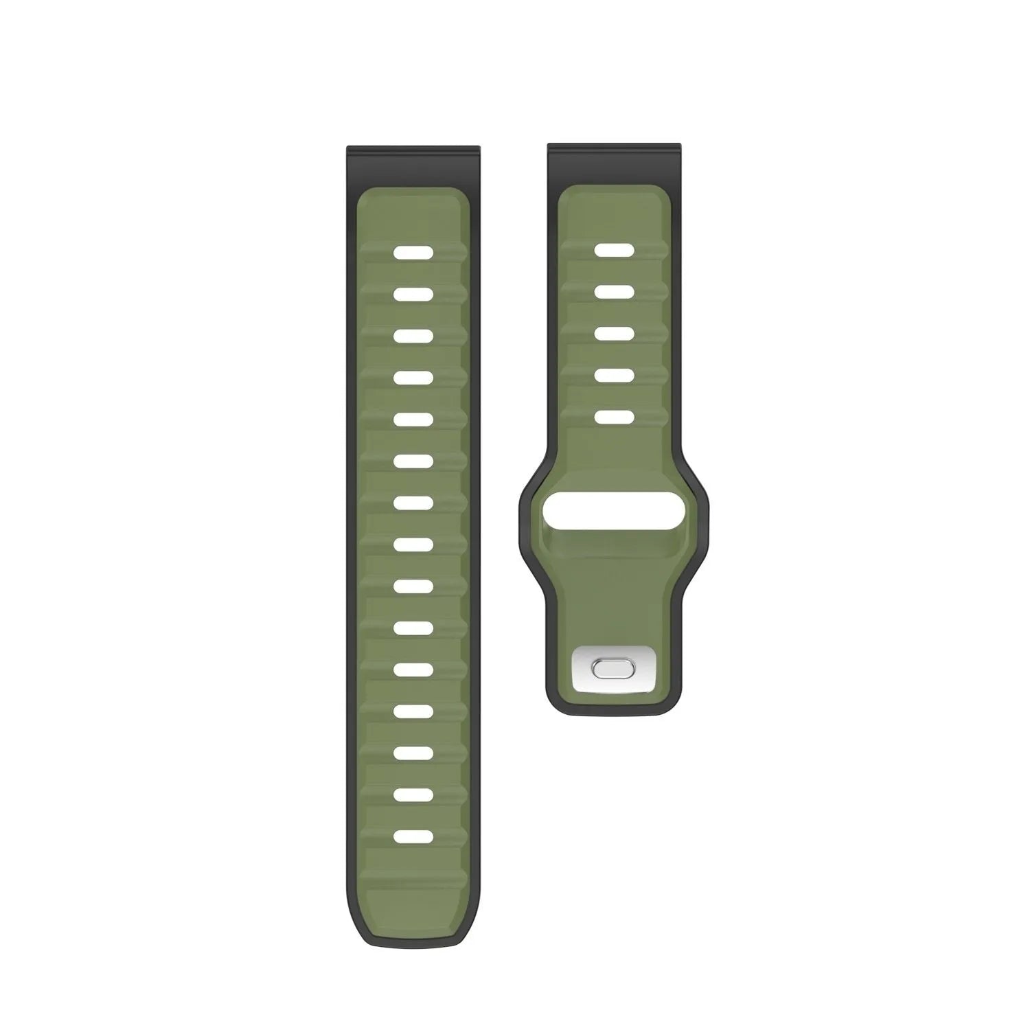 Correa silicona Outdoor 'Duo' Oppo Watch X3 (verde/negro)