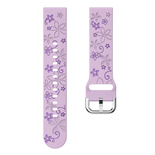 Coros Apex 42mm Flower Silicone Strap (Lavender/Purple)
