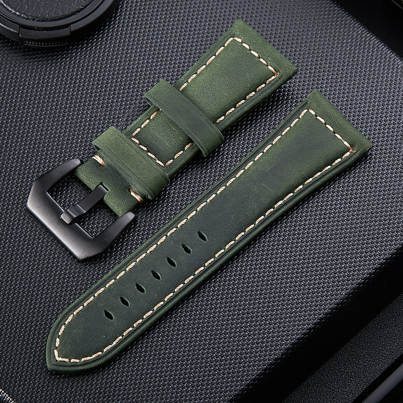 Correa cuero Garmin Venu X1 (verde)