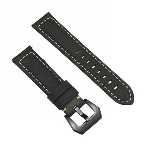 Correa cuero Fossil Gen 4 Explorist HR (negro)