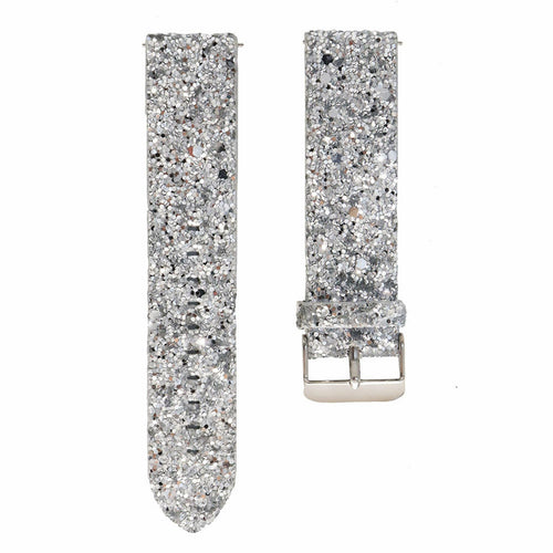 Withings ScanWatch 2 - 42mm Glitter Leather Strap (Silver)