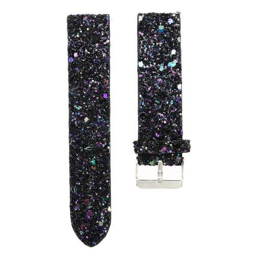 Amazfit Active 2 Glitter Leather Strap (Black)