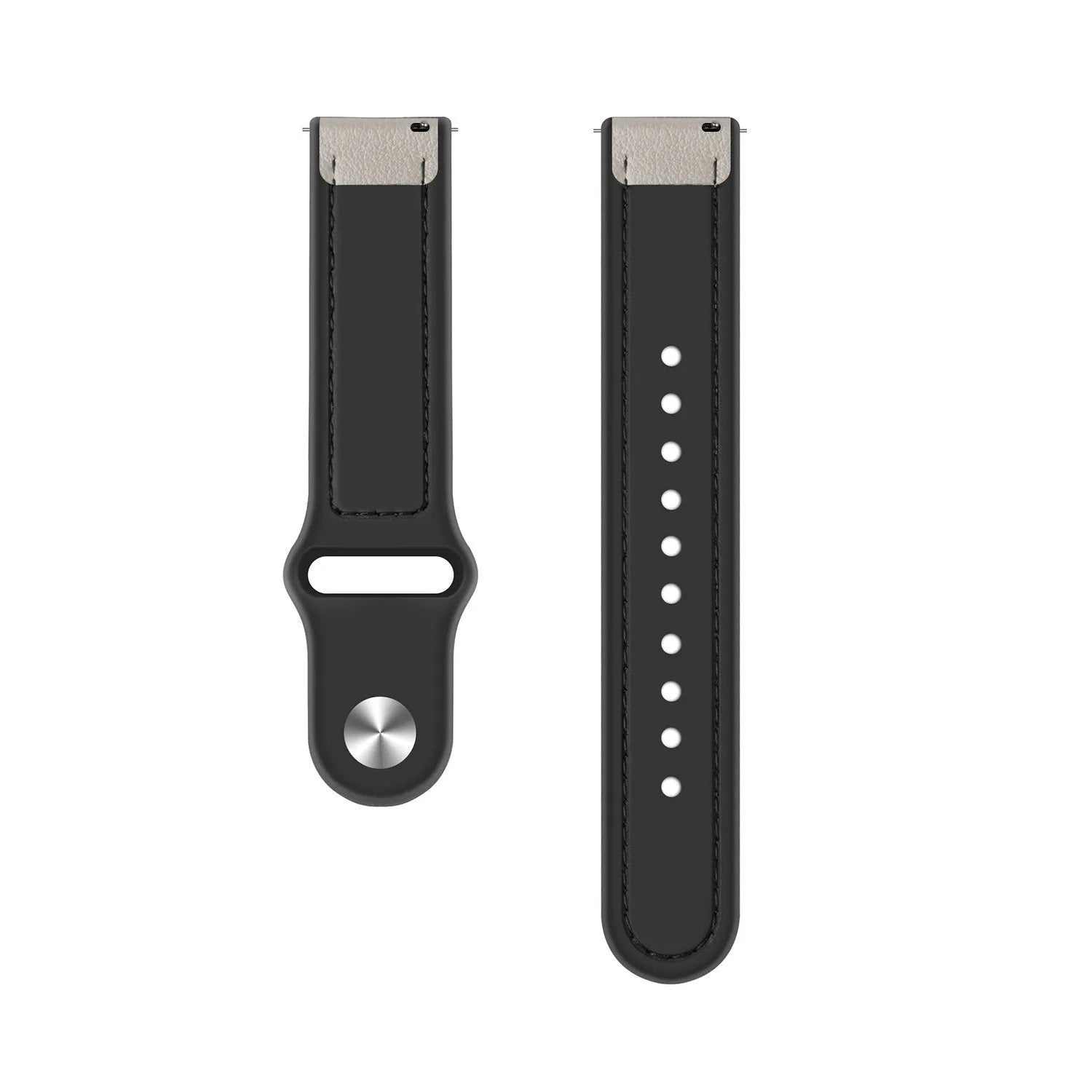 Suunto 9 Peak Leather Hybrid Strap (White)