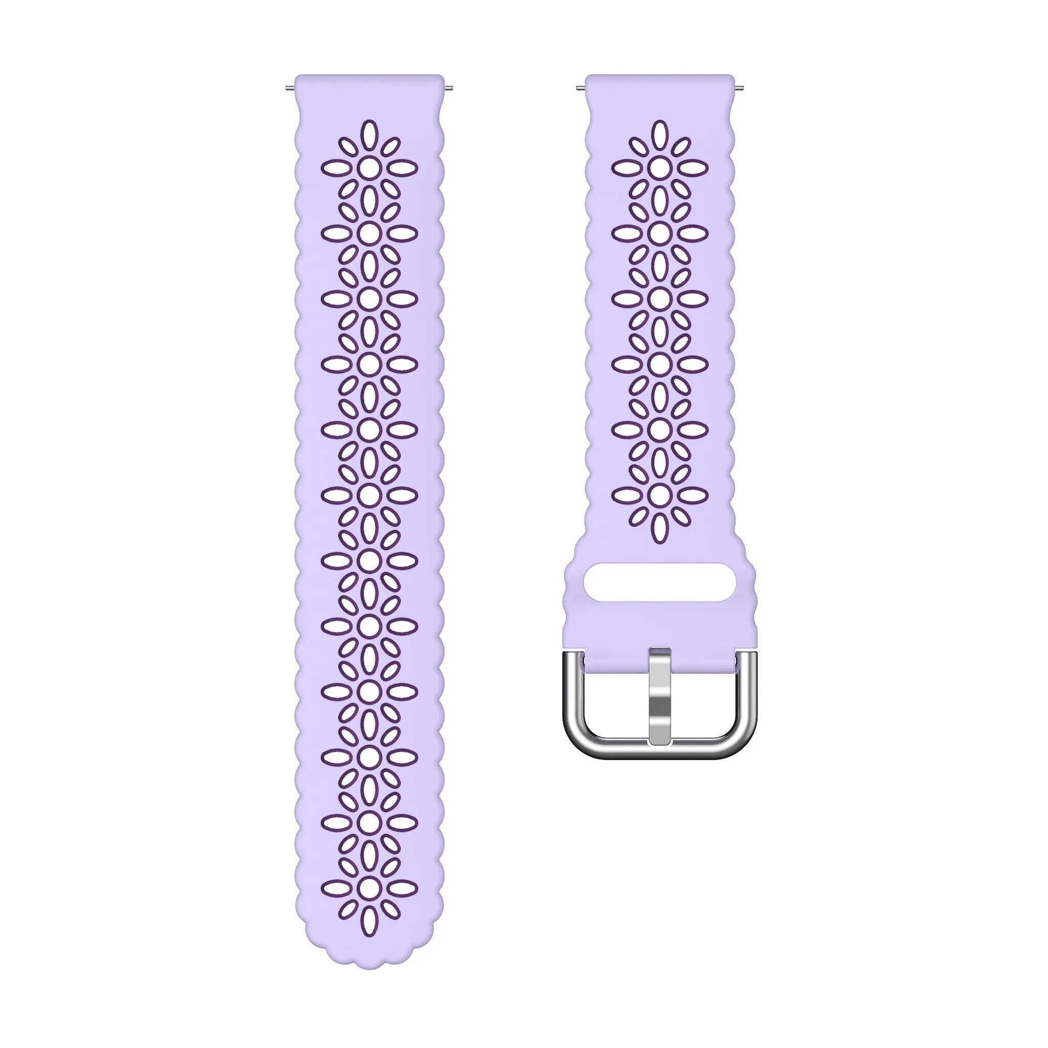 Correa de silicona con relieve Amazfit Bip 3 (Pro) (lila/morado)
