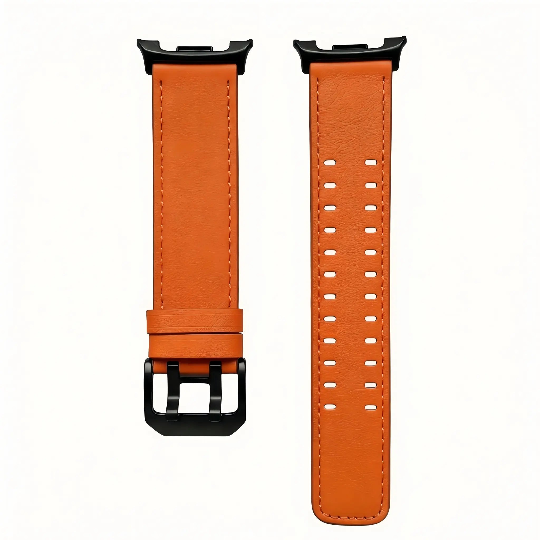 Samsung Galaxy Watch 9 - 40mm Double Pin Leather Strap (Orange)