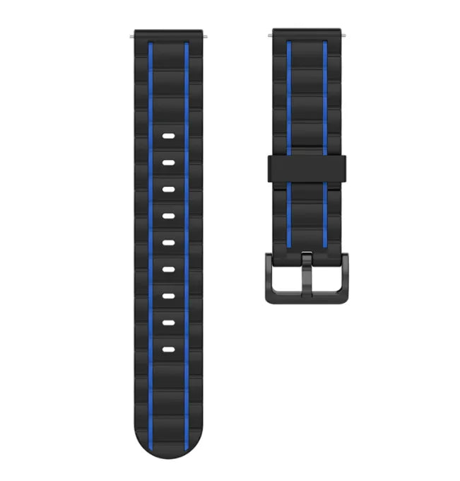 Correa deportiva con hebilla Amazfit Bip 3 (Pro) (negro/azul)