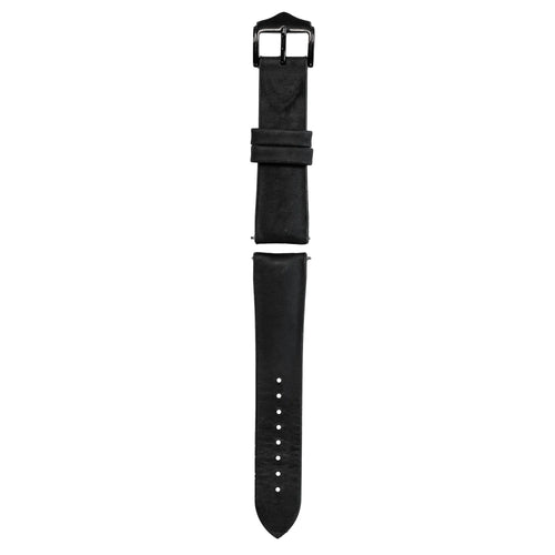 Correa silicona/cuero Polar Grit X (negro)