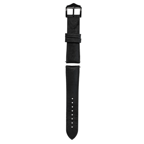 Correa silicona/cuero Galaxy Watch 4 Classic 42mm (negro)