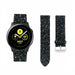 Correa cuero con purpurina Samsung Galaxy Watch Active (negro)