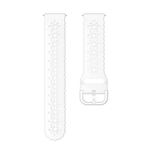 Correa de silicona con relieve Amazfit GTR Mini (blanco)