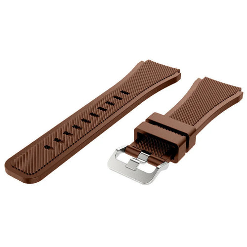 Fossil Gen 4 Explorist (HR) Silicone Strap (Coffee)