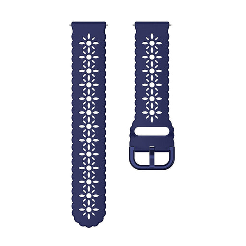 Amazfit Active 2 Patterned Silicone Strap (Dark Blue)