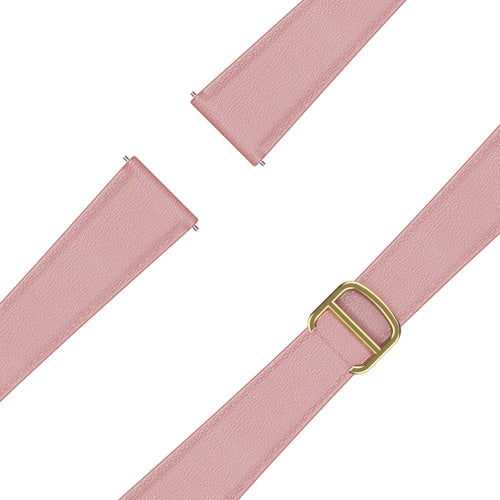 Bandz Actyve Smartwatch 20mm Leather Strap 'D-Type' (Pink)