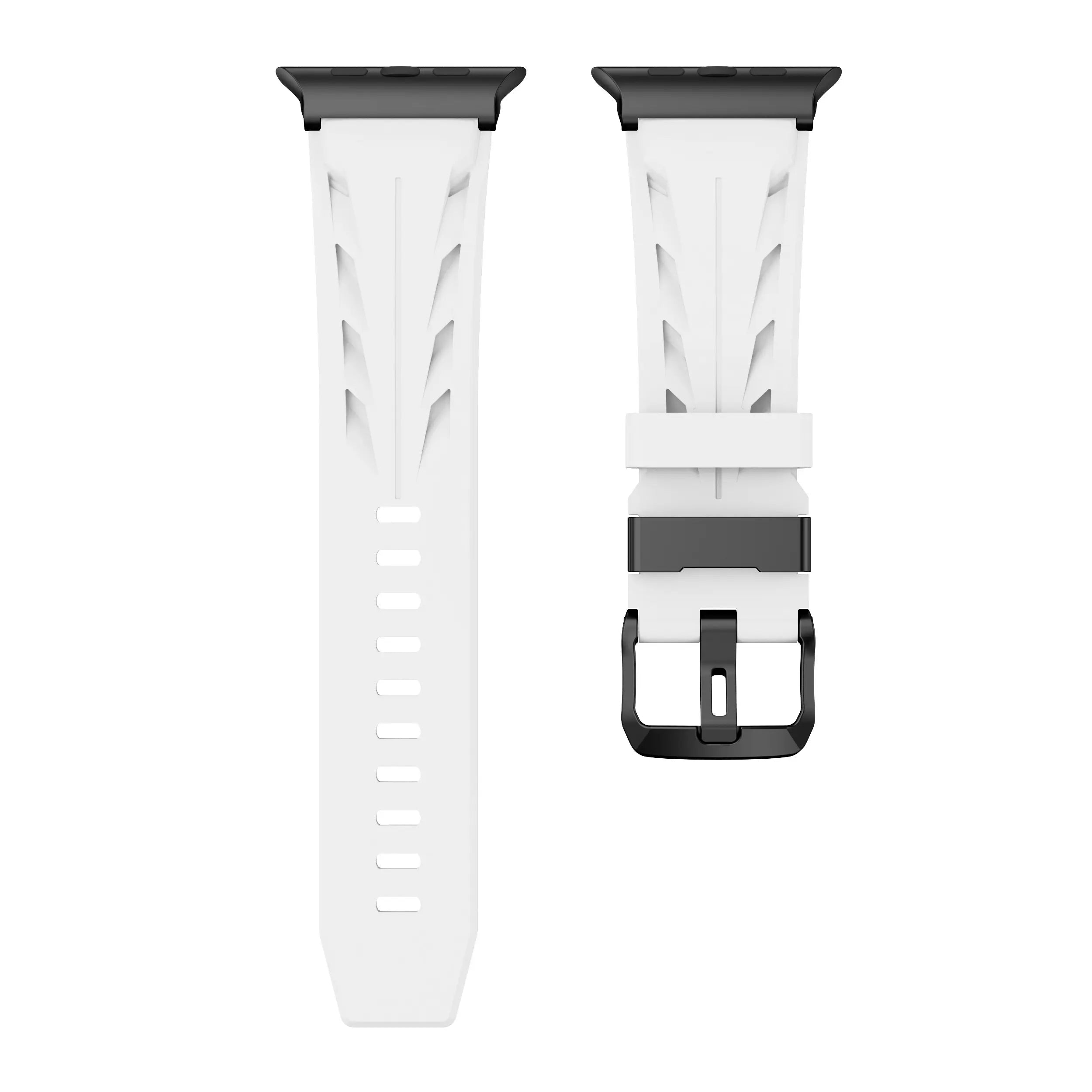 Correa silicona race Apple Watch (blanco)