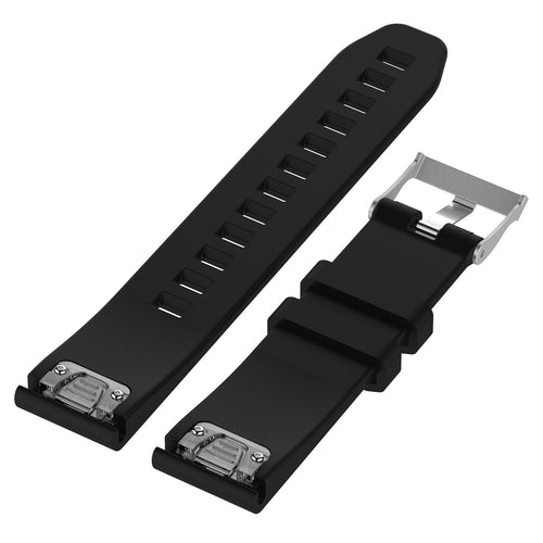 Correa silicona brillante Garmin Approach S70 - 42mm (negro)