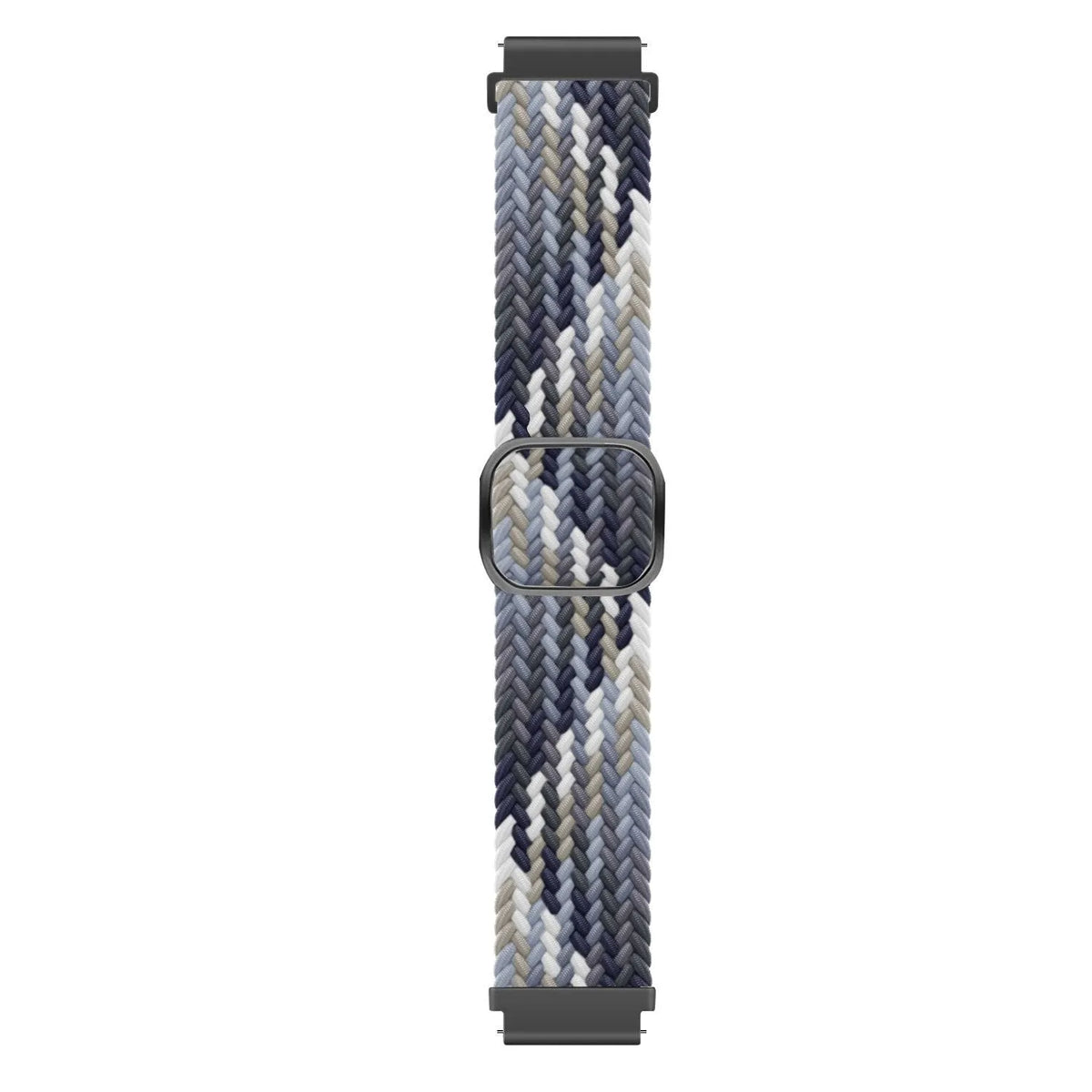 Nylon Adjustable Braided Strap, laid flat, joined, direct top view