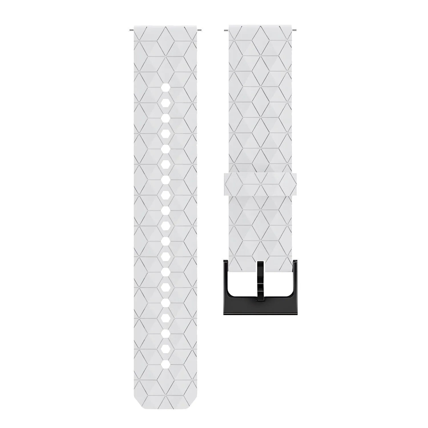 Correa silicona hexágono Coros Pace 4 (blanco)