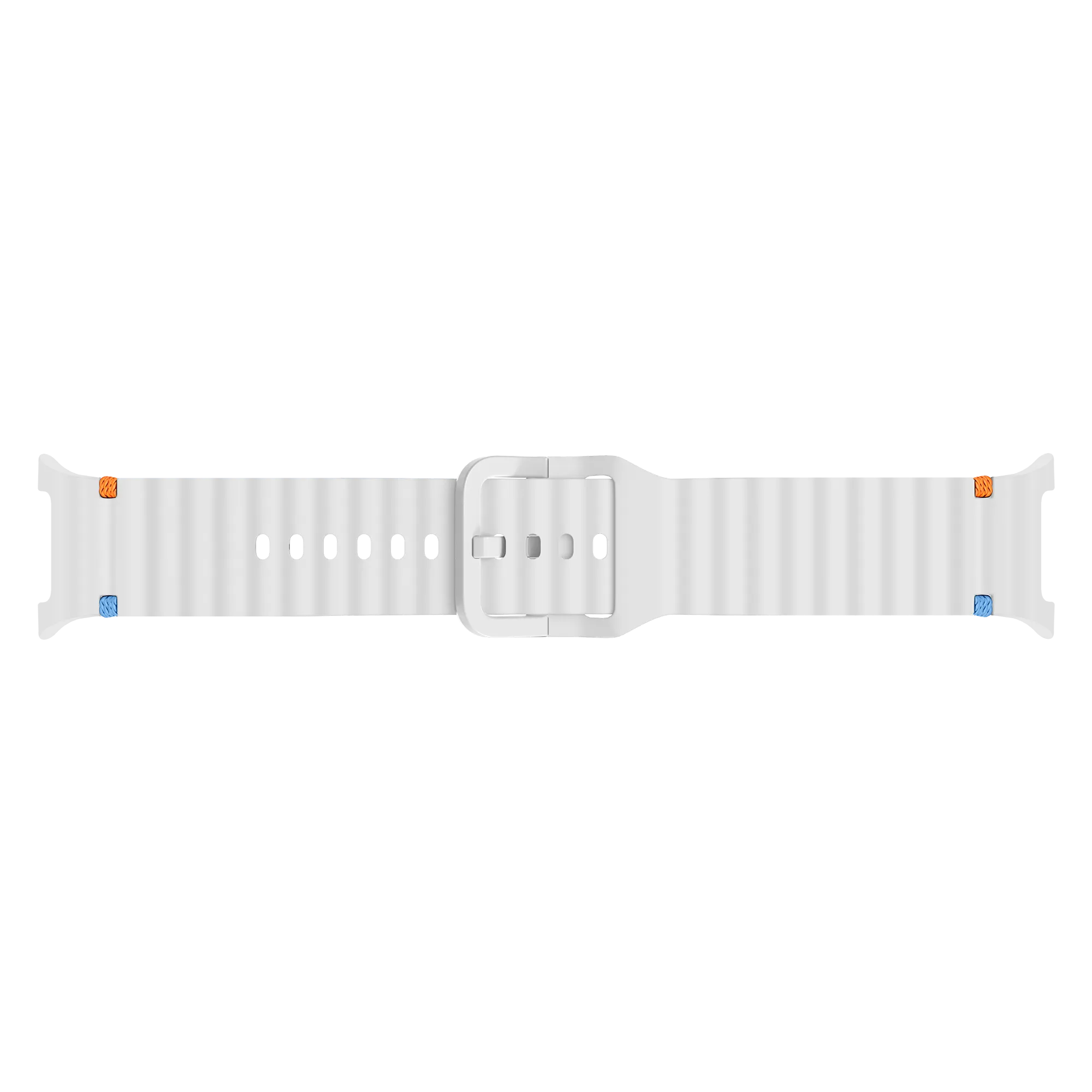 Correa silicona ondulada Samsung Galaxy Watch 8 Classic (blanco)