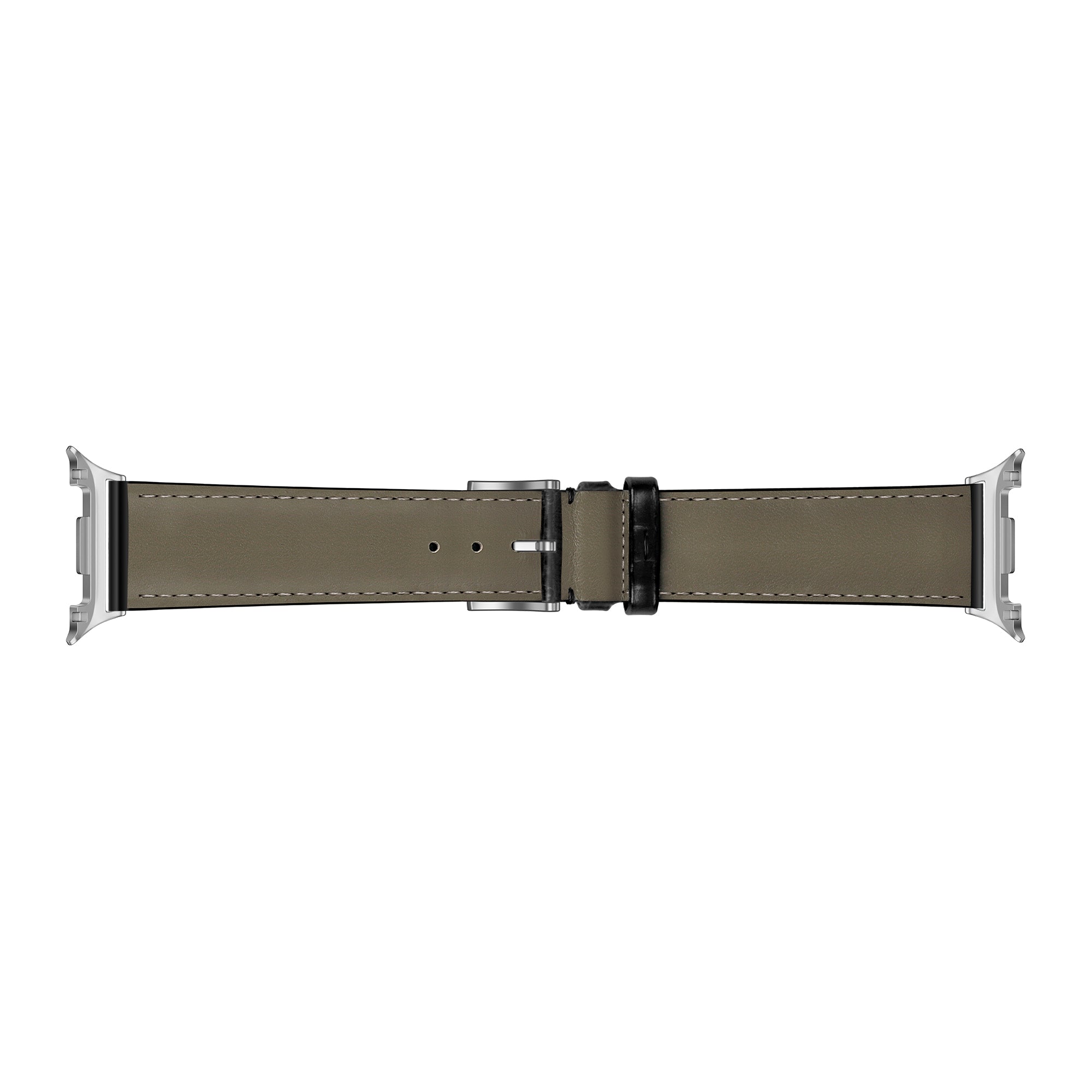 Correa cuero estilo cocodrilo Samsung Galaxy Watch 9 - 44mm (negro)