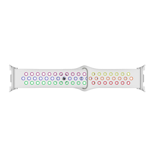 Samsung Galaxy Watch 8 - 44mm Sport Strap (White/Colourful)