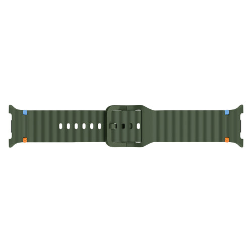 Correa silicona Wave Samsung Galaxy Watch 8 Classic (verde militar)