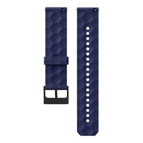 ICE Smart TKS Rectangular 1.41 Silicone Strap Hexagons (Dark Blue)
