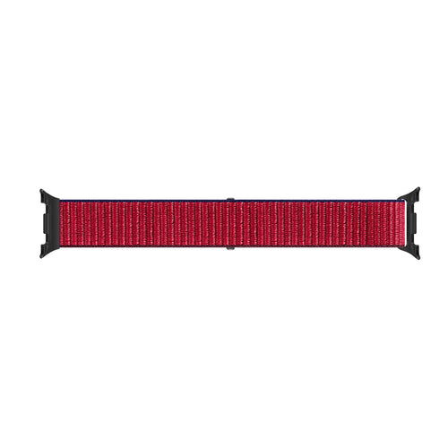 Correa nylon Samsung Galaxy Watch 8 Classic (rojo mix)