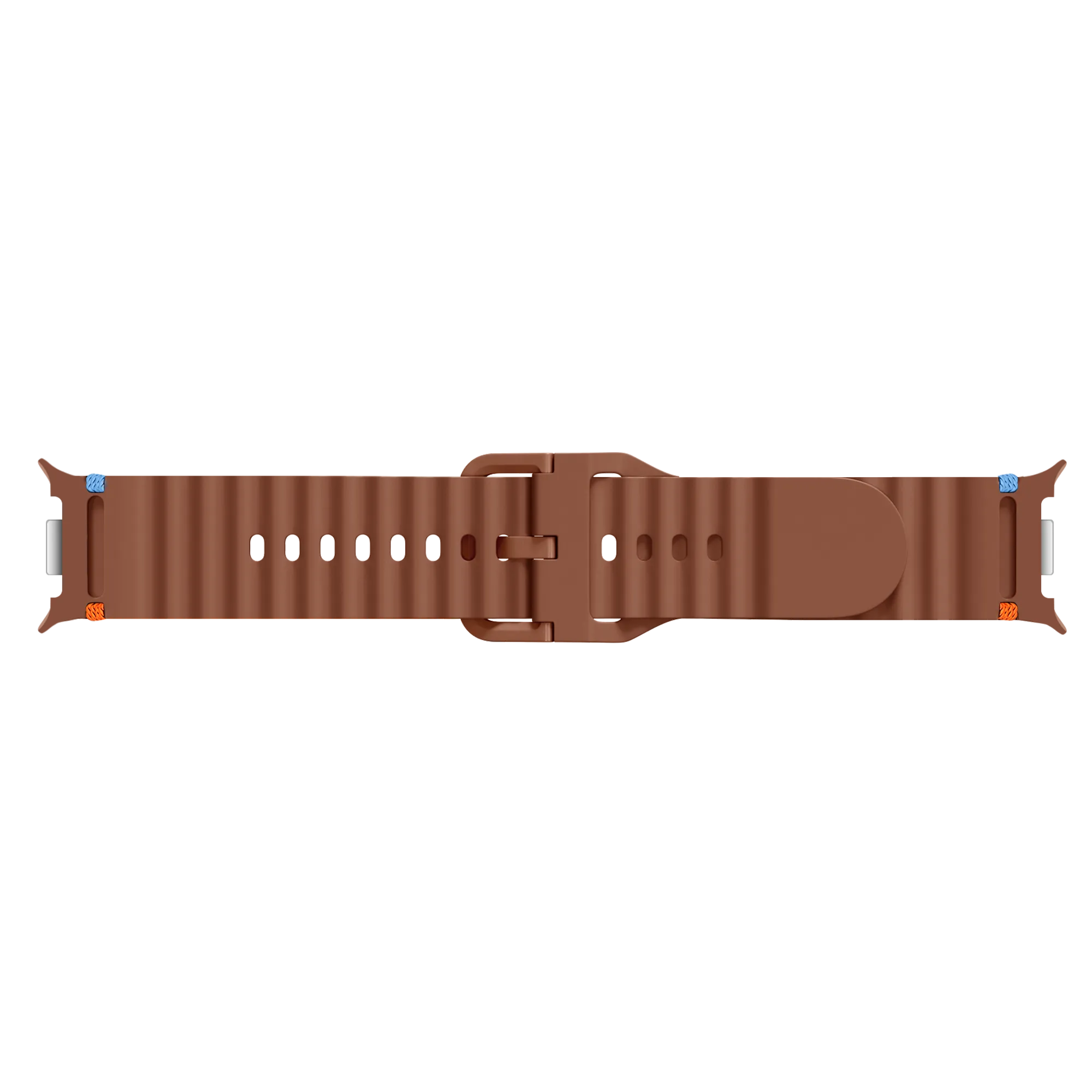 Correa silicona ondulada Samsung Galaxy Watch 8 Classic (marrón)
