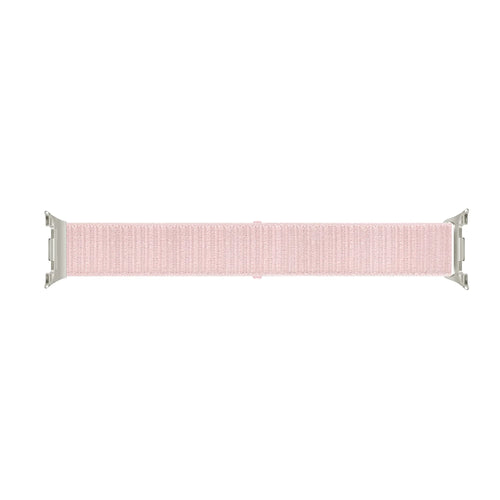 Nylon Strap, light pink, laid flat, joined, direct top view