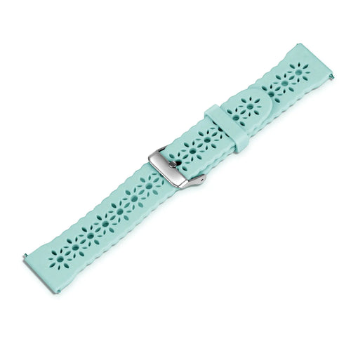 Correa de silicona con relieve Amazfit GTS 4 (azul-verde mar)