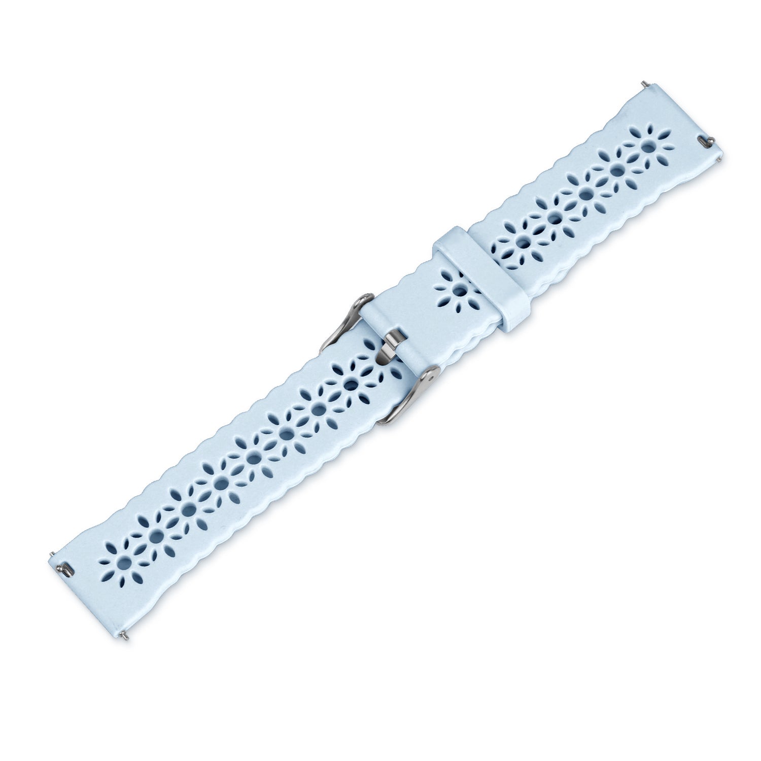 Correa de silicona con relieve Amazfit Bip 3 (Pro) (neblina azul)