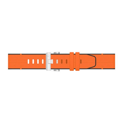Garmin D2 Mach 2 - 47mm Leather Hybrid Strap (Orange)