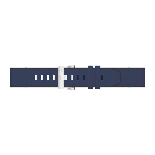 Correa cuero híbrida Garmin Forerunner 965 (azul)