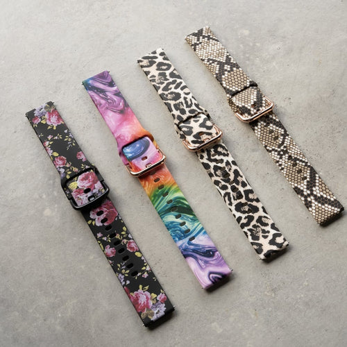 Watch Strap 20mm Silicone - Quick Release (Colourful)