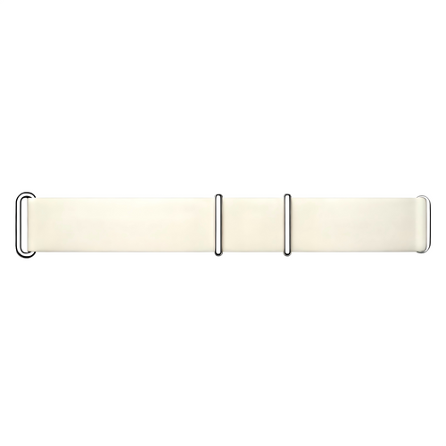 Silicone Strap, beige, laid flat, joined, direct top view