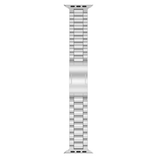Refined Steel Strap, silver, laid flat, joined, direct top view