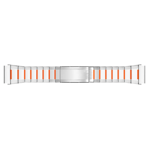 Correa acero híbrido 'One Push' Gard Pro Health Smartwatch 2 (titanio/naranja)