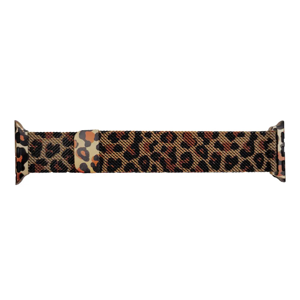 Correa milanesa Apple Watch (Leopardo)